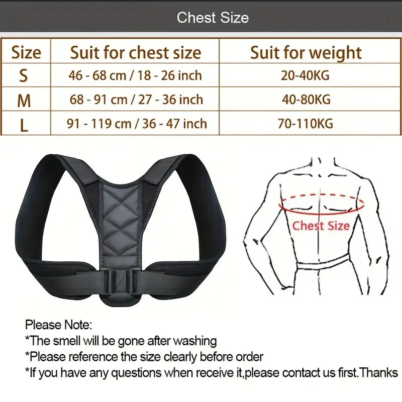 Corretor postural unissex