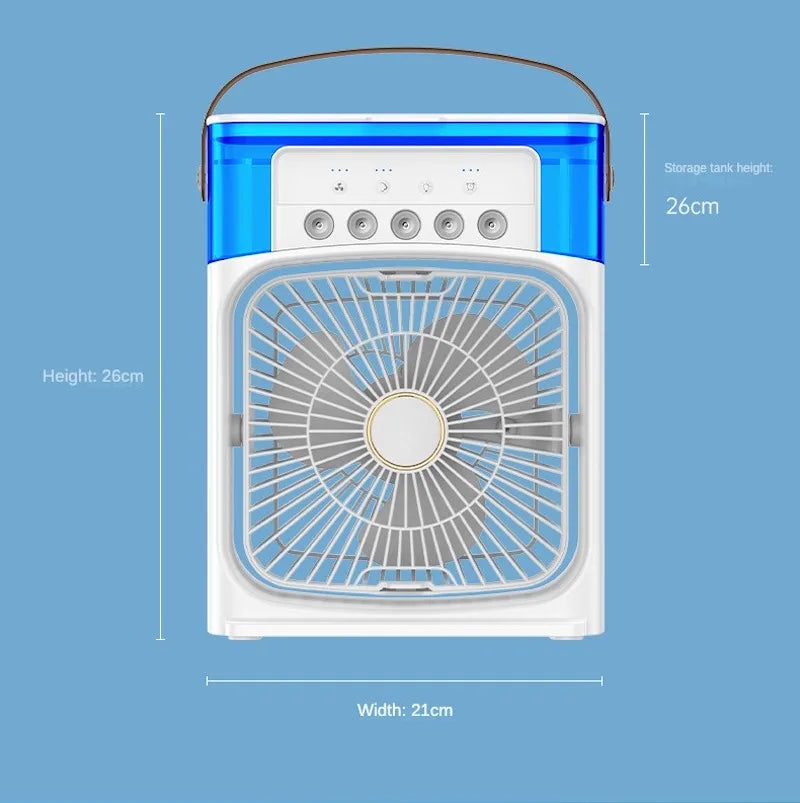 Ventilador umidificador portátil - 3 velocidades